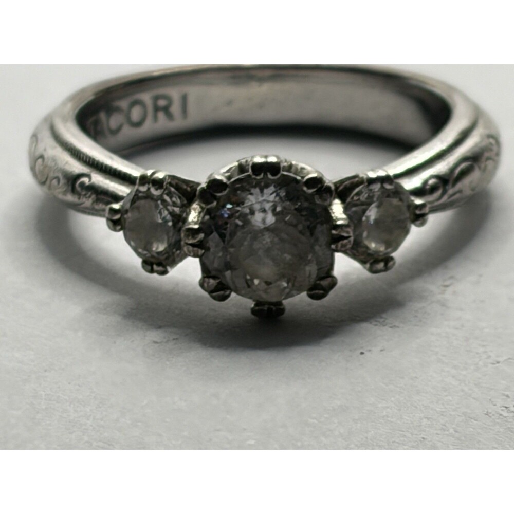 Sterling Silver 925 Tacori Ladies CZ Ring Size 8